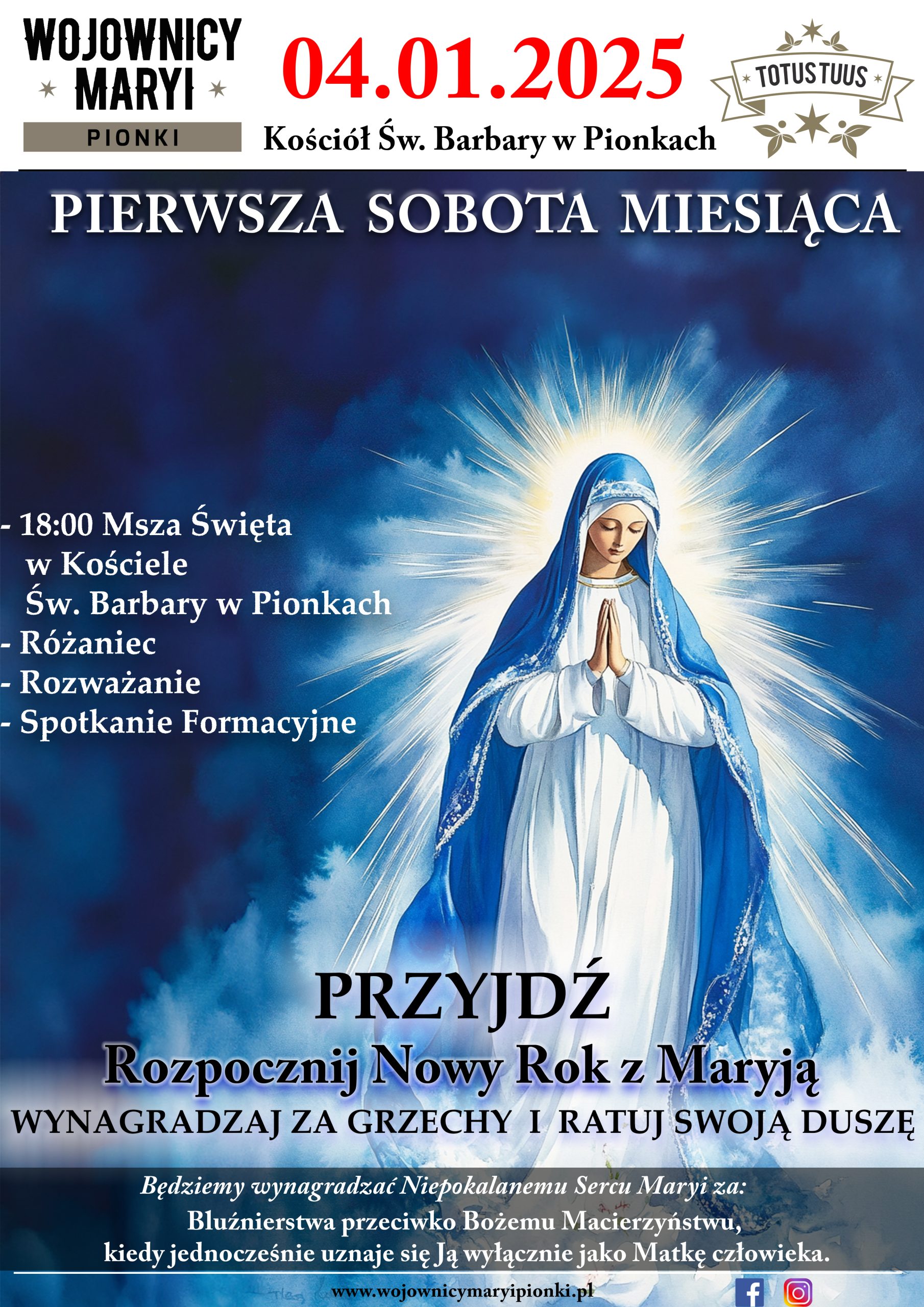 Pierwsza Sobota Miesiąca 04.01.2025